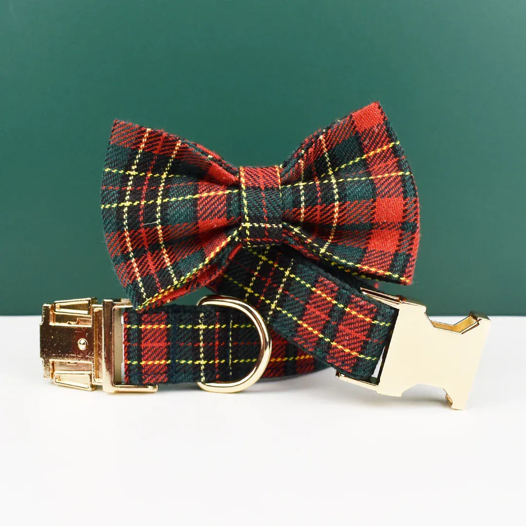 Red Tartan Christmas Set