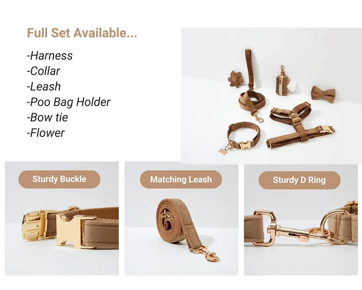 Shallow Khaki Velvet Set