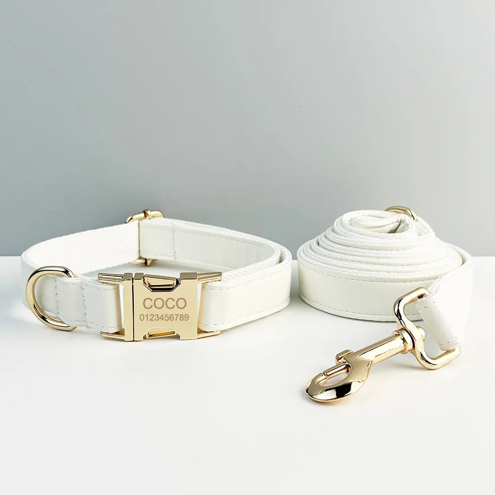 White Leather Set