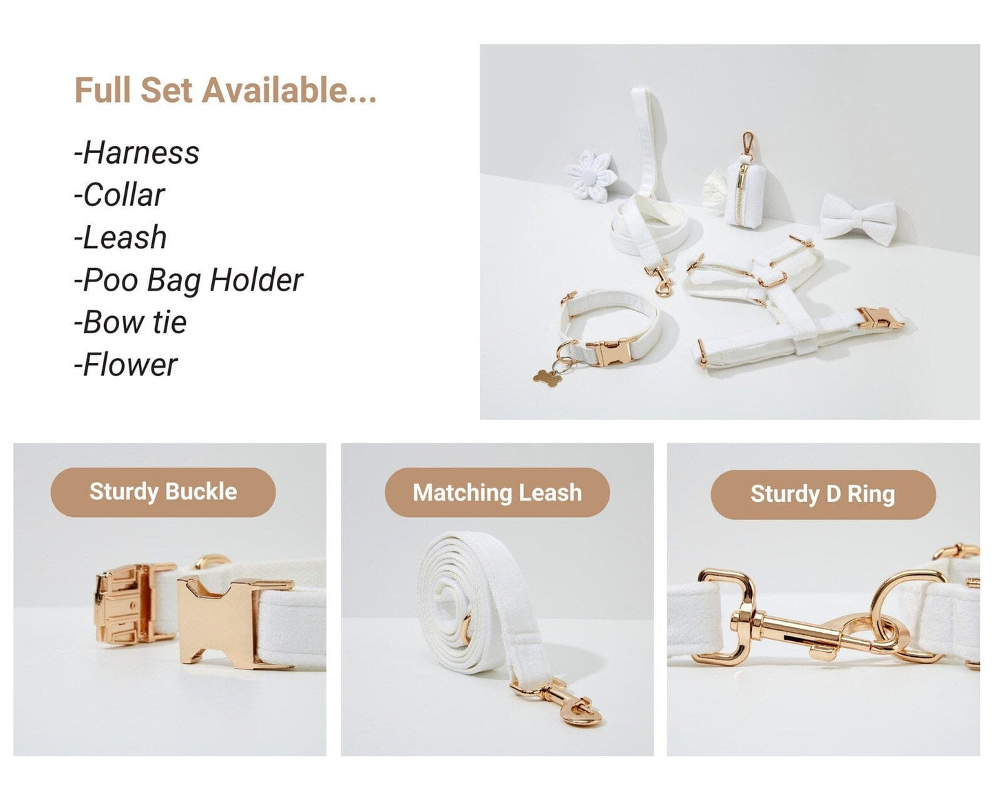 White Wedding Velvet Set