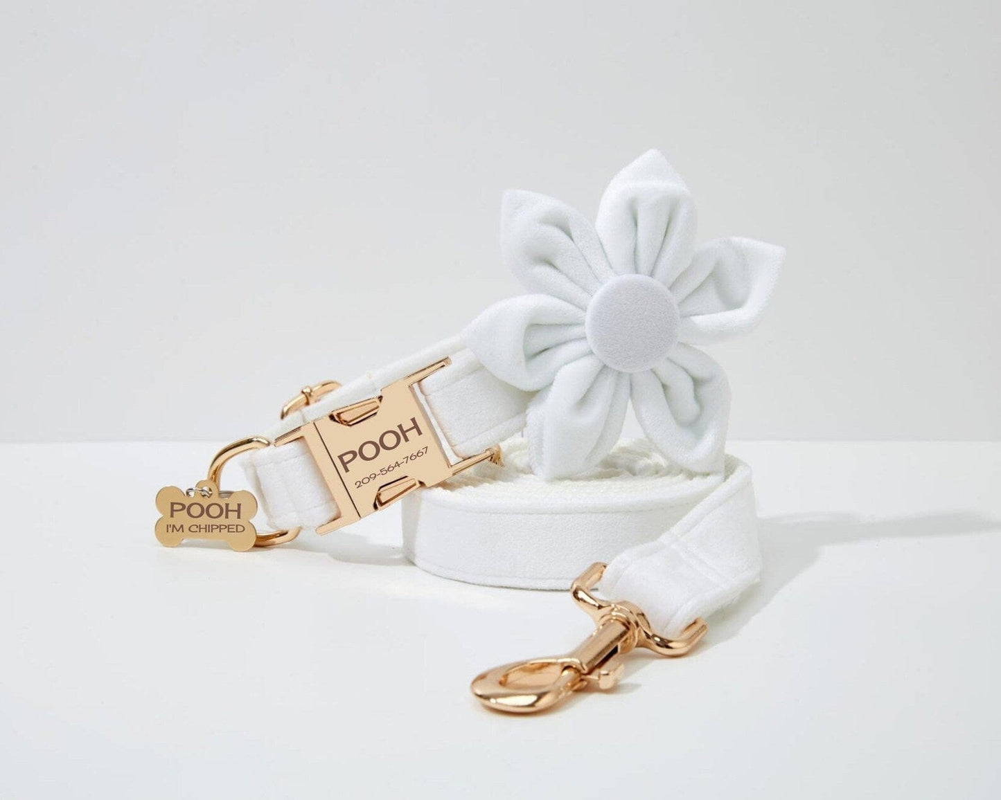 White Wedding Velvet Set