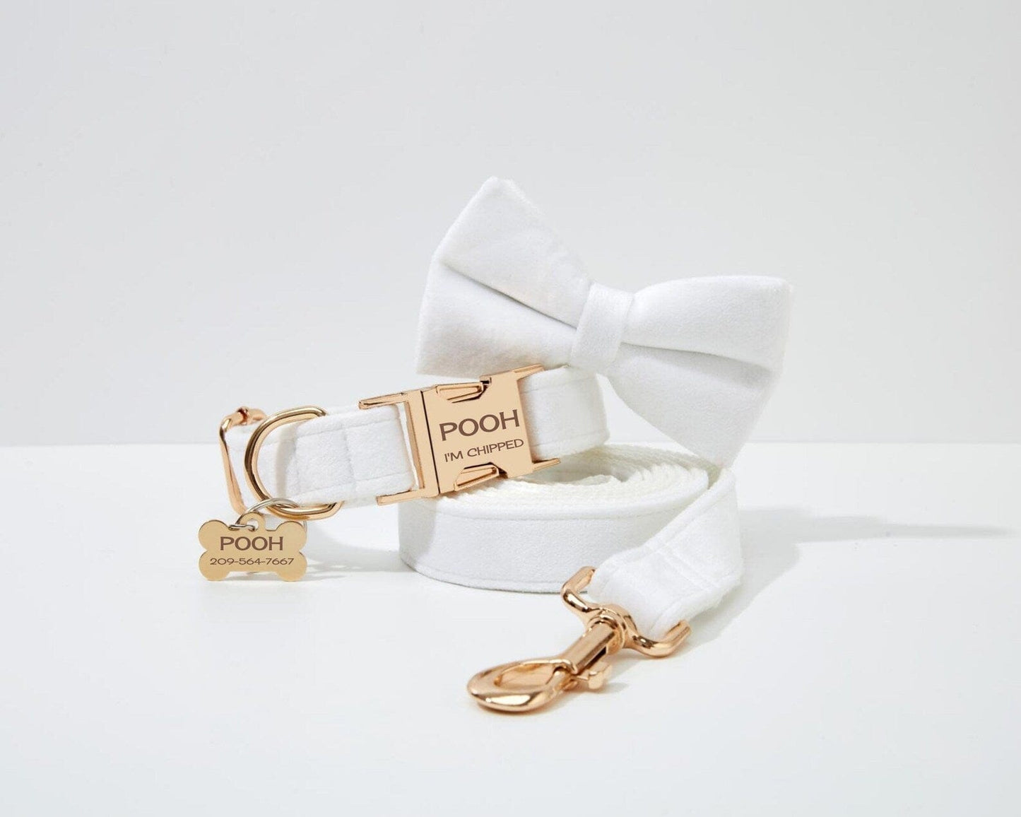 White Wedding Velvet Set