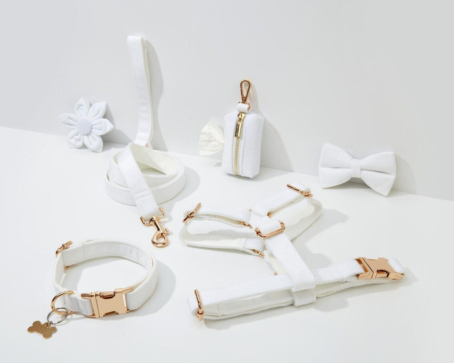 White Wedding Velvet Set
