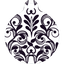 Damask HD Dog ID Tag