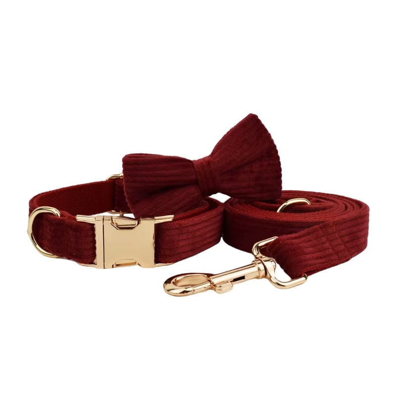 Dark Red Corduroy Set