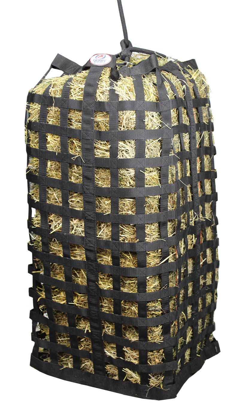 Derby Originals Go Around XL All-Sided Slow Feeder Horse Hay Bag – 1.75" Square Openings – Restricted Feeding | Patented Design – 1-Year Warranty