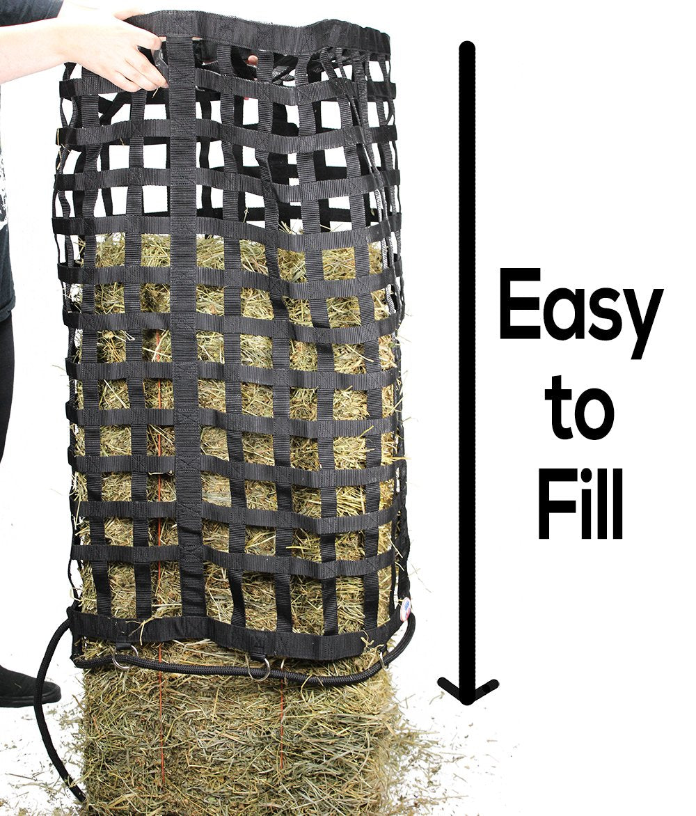Derby Originals Go Around XL All-Sided Slow Feeder Horse Hay Bag – 1.75" Square Openings – Restricted Feeding | Patented Design – 1-Year Warranty
