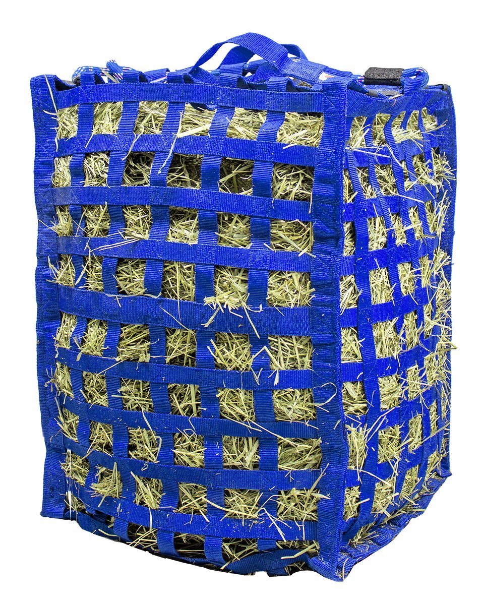 Natural Grazer 4-Sided Slow Feeder Horse Hay Bag – 1.75" Square Openings – Limited Hay Access | Patented Design – 1-Year Warranty