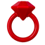 Diamond Ring Nylon Teething Ring for Puppies | Durable & USA Made