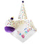 4-Piece Dog Birthday Kit with Bandana, Hat, Bow Tie & Plush Cake Toy