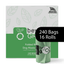 Dog Poop Bags – Poop Bags – Dog Bags | Folded Rolls 9" x 12" | Leak-Resistant | Made in USA | beyondGREEN