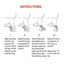 NeoAlly Dog Rear Leg Hock Brace with Metal Spring Strips for Large Dogs [Long Version] (Pair)