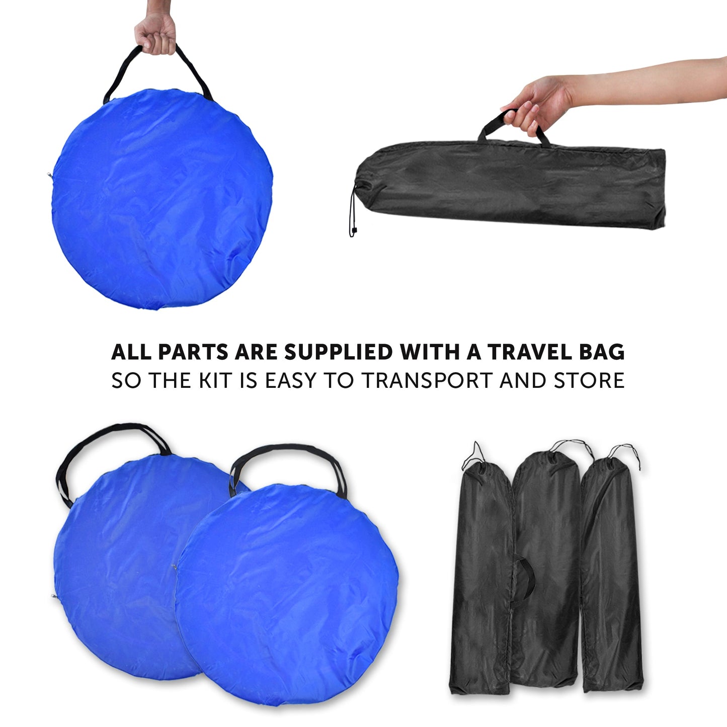 Better Sporting Dogs Upgraded Dog Agility Set – 7 Piece Training Kit with Safety Breakaway Tire Jump, Displacement Bar Jumps, Tunnels, Weave Poles & Pause Box