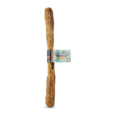 Dogginstix Braided Lamb Collagen Barbell Dog Chew – Natural, Grass-Fed, Low Fat Treat