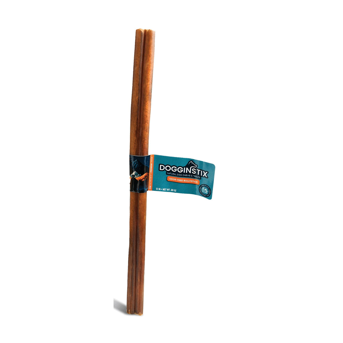 Dogginstix Bully Stick Dog Chew, All-Natural, Grass-Fed Beef, Odor-Free