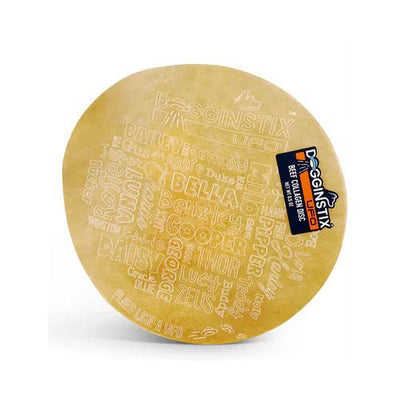 Dogginstix Natural Beef Collagen UFO Dog Chew & Toy – Long Lasting, Digestible, High Protein