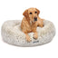 Cheetah Donut Dog Bed, Plush Velour