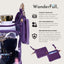 Clear HydroBag® Stadium with Purple Trim and Matching RFID Pouch