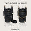 HydroBag® HANDLE®- Black Vegan Leather with Strap Bundle