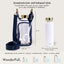 Clear HydroBag® Stadium with Navy Trim and Matching RFID Pouch