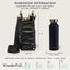 Black Shiny HydroBag® with Gold Hardware