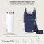 HydroBag® HANDLE®- Navy Matte with Solid Vegan Leather Strap