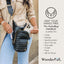HydroBag® HANDLE®- Black Vegan Leather with Strap Bundle