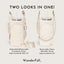 HydroBag® HANDLE®- Ivory Vegan Leather with Strap Bundle