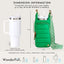 HydroBag® HANDLE®- Kelly Green with Green and White patterned strap