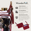 Clear HydroBag® Stadium with Maroon Trim and Matching RFID Pouch