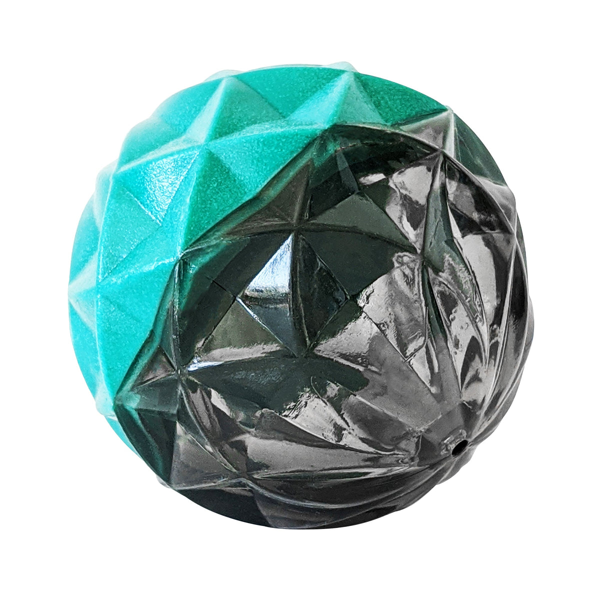 Country Living Geometric Textured TPR Ball Dog Toy, 2.8 in