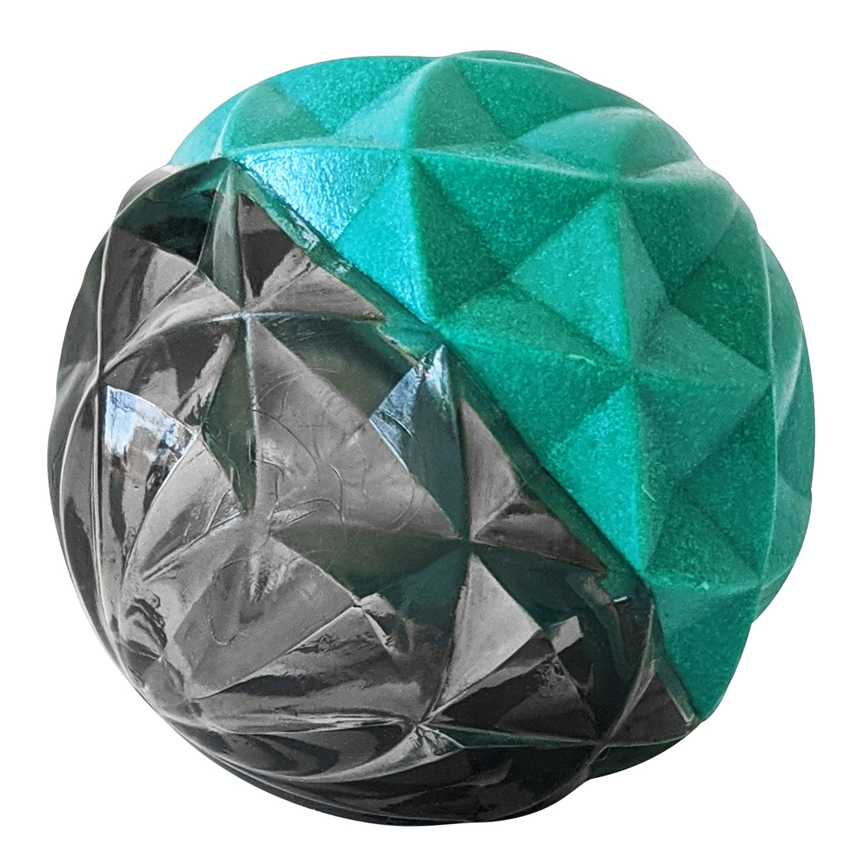 Country Living Geometric Textured TPR Ball Dog Toy, 2.8 in