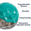 Country Living Geometric Textured TPR Ball Dog Toy, 2.8 in