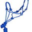 Jeffers Easy-On Clip Nylon Rope Horse Halter with Lead