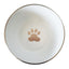 Deep Stainless Steel Dog Bowl with Paw Print Design – Rose Gold
