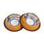 Country Living Ribbed Non-Slip Pet Bowls, Set of 2 – Golden Yellow