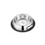 Jeffers Pet Embossed No-Tip Anti-Skid Stainless Steel Pet Bowls for Dogs, Cats, Puppies, Kittens – Rubber Base, Food & Water Feeding Dish for Home, Travel, Camping, Kennel