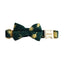 Green Feather Velvet Floral Set