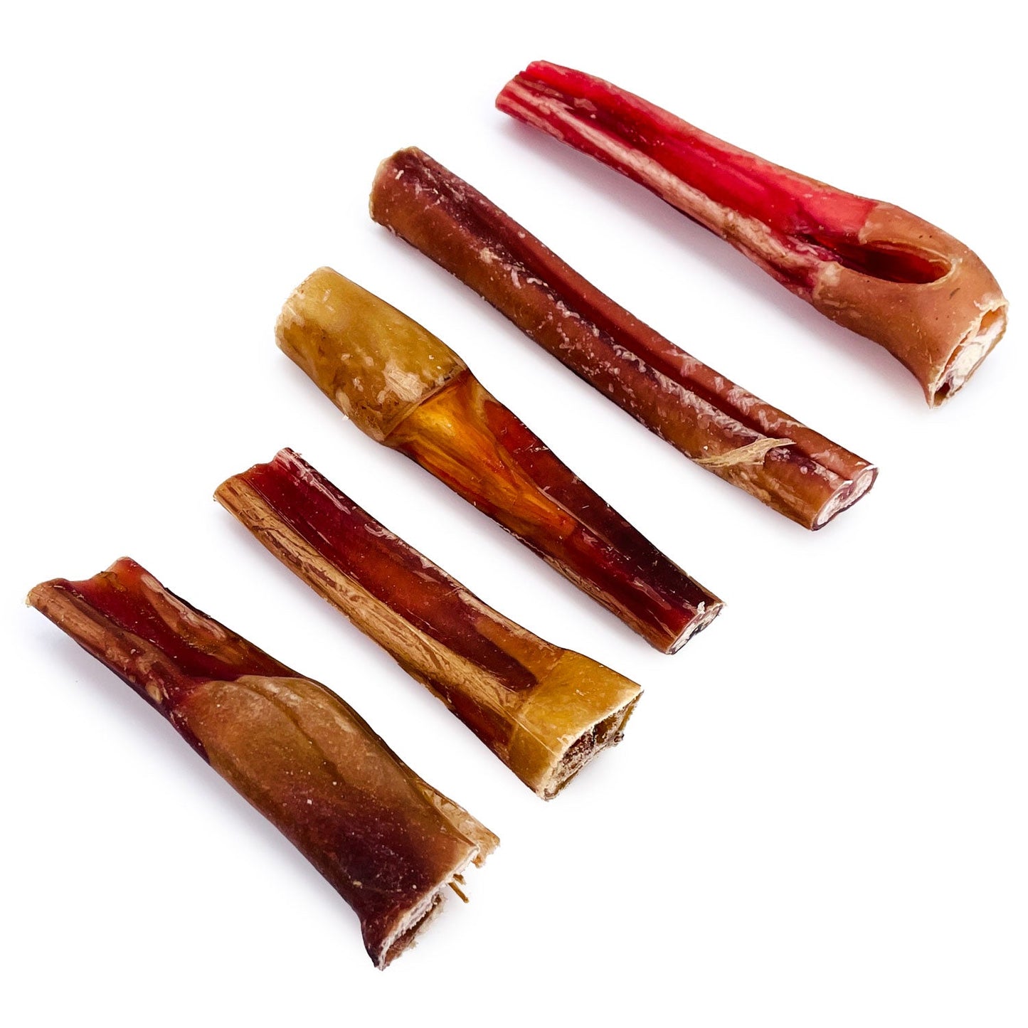 ValueBull Bully Sticks for Dogs, Thick 4-6 Inch, Varied Shapes, 50 Count