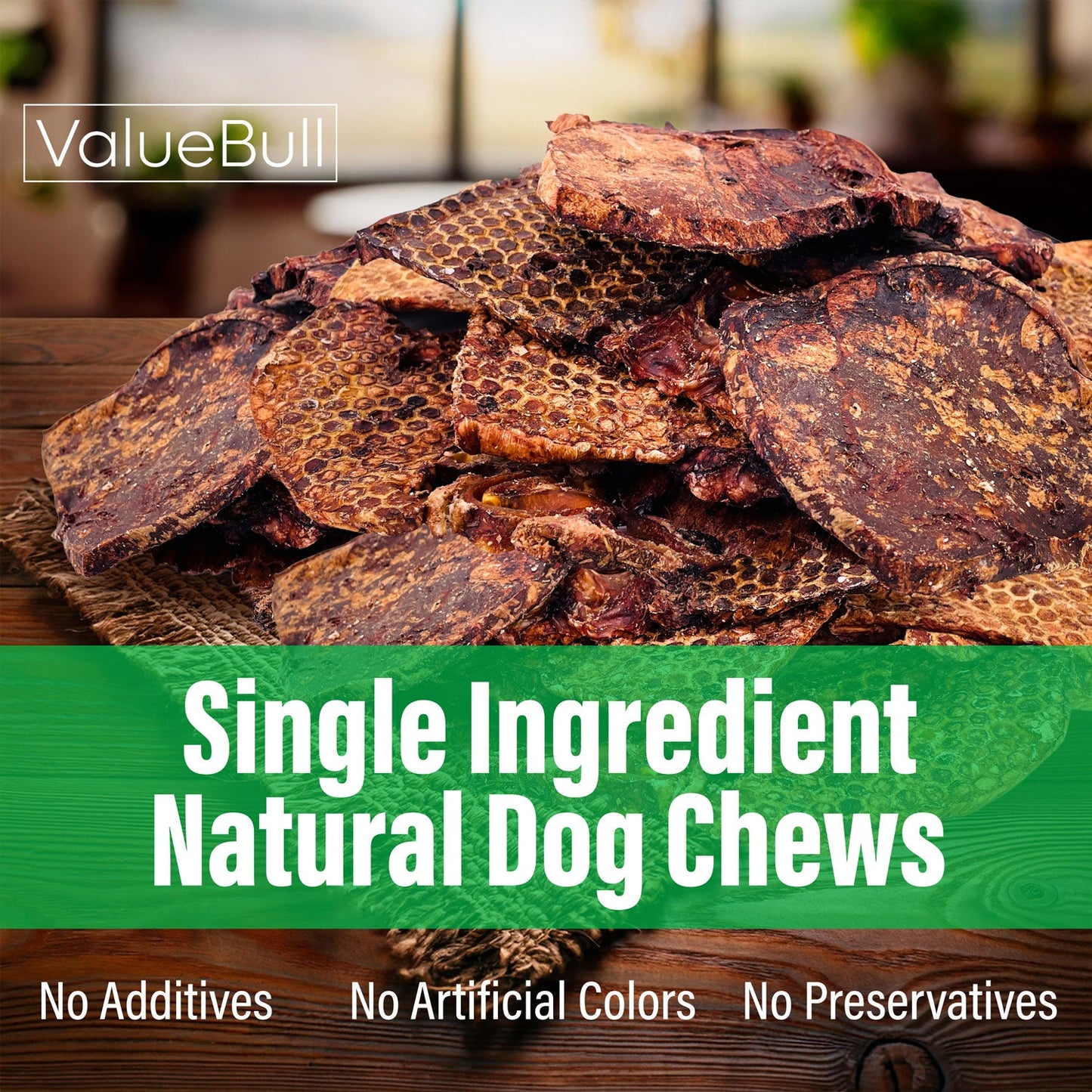 ValueBull Beef Lung Wafers, Premium 6 Pounds