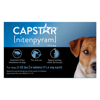 Capstar Flea Tablets for Small Dogs 5-25 lbs