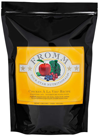 Fromm 4 Star Adult Chicken A La Veg Dry Cat Food (4lb)