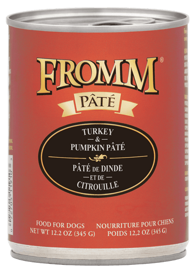 Fromm All Life Stages Grain-Free Turkey & Pumpkin Pate Wet Dog Can (12.2oz)