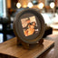 Small Black Wood Display Stand