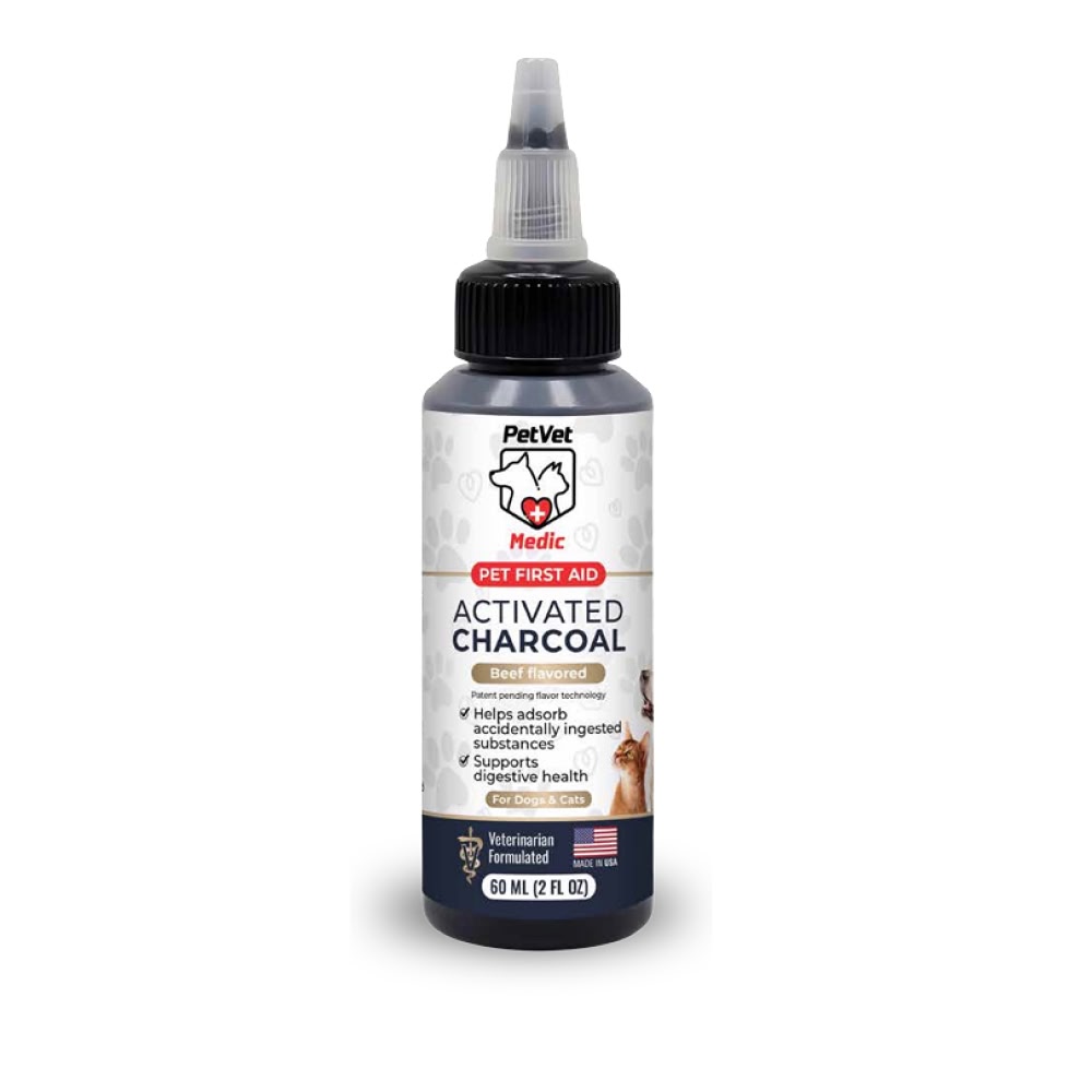 Pet Vet Activated Charcoal Gel for Dogs & Cats (60 mL)