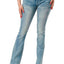 Grace in LA Women's Western 3D Steer Head Mid Rise Bootcut Jeans