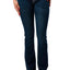 Grace in LA Women's Western Aztec Embellished Mid Rise Bootcut Jeans