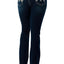 Grace in LA Women's Western Aztec Embellished Mid Rise Bootcut Jeans