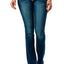 Grace in LA Women's Western Aztec Embroidered Mid Rise Bootcut Jeans