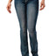 Grace in LA Women's Western Cactus Embellished Mid Rise Bootcut Jeans
